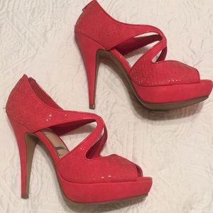 Coral Pink Heels